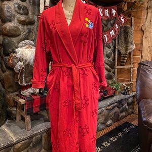 Vintage Disney Long Fleece Robe